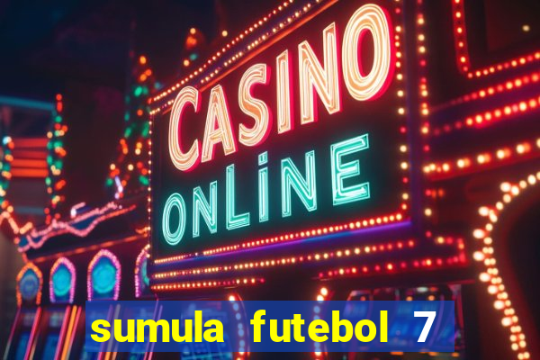 sumula futebol 7 society excel